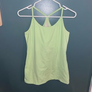 Lululemon small green Power Y Tank